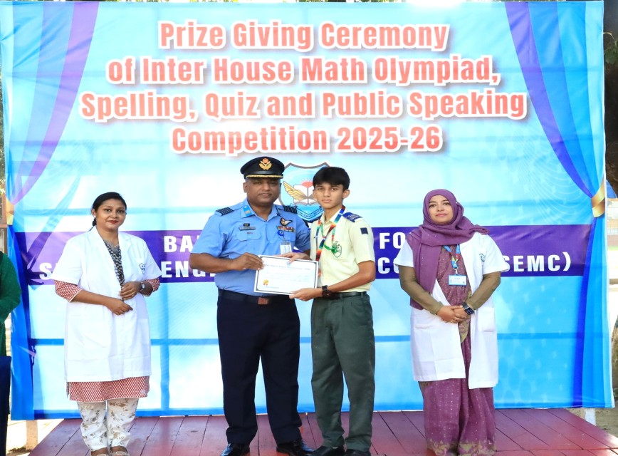 Prize Giving Ceremony for the Inter-House Math Olympiad, Spelling, Quiz, and Public Speaking Competitions 2025–26